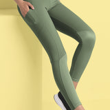 Leggings Akty con tasche - VERDE MILITARE - AT04