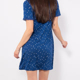 Camicia da Notte Serafino in Viscosa a Manica Corta - BLU - LV24