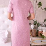 Camicia da Notte Serafino in Viscosa a Manica Corta - MALVA - LV24