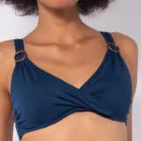 Reggiseno con coppe imbottite senza ferretto - BLU - 8 - BLU - AC56C