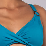 Reggiseno con coppe imbottite senza ferretto - TURCHESE - 8 - TURCHESE - AC56C
