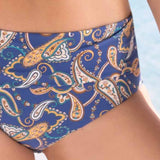 Bikini con coppe imbottite, ferretto e slip doppia vestibilità - BLU - CE5967