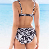 Bikini con coppe imbottite senza ferretto e slip alto - CHERRY - EY5668