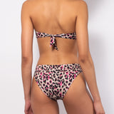 Bikini fascia con coppe imbottite estraibili e slip 5 cm - SABBIA - AA35