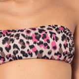 Bikini fascia con coppe imbottite estraibili e slip 5 cm - SABBIA - AA35
