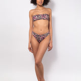 Bikini fascia con coppe imbottite estraibili e slip 5 cm - SABBIA - AA35
