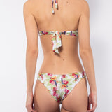 Bikini push-up con coppe graduate e ferretto e brasiliana - BIANCO - TH65