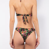 Bikini push-up con coppe graduate e ferretto e brasiliana - NERO - TH65