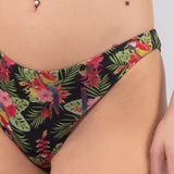 Bikini push-up con coppe graduate e ferretto e brasiliana - NERO - TH65