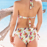 Bikini reggiseno francese con ferretto e slip con coulisse - BIANCO - TH93
