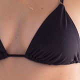 Triangolo con coppe imbottite estraibili - NERO - UN52
