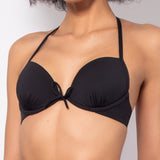 Reggiseno con coppe imbottite e ferretto - NERO - UN54