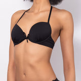 Reggiseno con coppe imbottite e ferretto - NERO - UN54