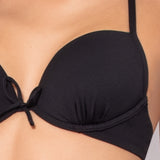 Reggiseno con coppe imbottite e ferretto - NERO - UN54