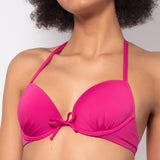 Reggiseno con coppe imbottite e ferretto - FUXIA - UN54