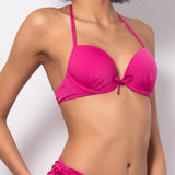Reggiseno con coppe imbottite e ferretto - FUXIA - UN54