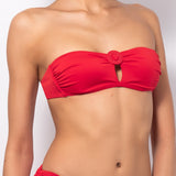Fascia con coppe estraibili e accessorio - ROSSO - UN57