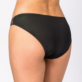 Slip in Microfibra e Tulle Ricamato - NERO - 7935