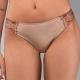 Slip in Microfibra e Tulle Ricamato - PESCA - 7935