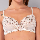 Reggiseno Francese con Ferretto in Tulle Ricamato - MILK - 7950