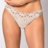 Perizoma in Tulle Ricamato  - MILK - 7953