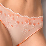 Slip in Tulle Ricamato - PESCA - 7955