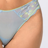 Brasiliana in Tulle Ricamato - AZZURRO - 7957