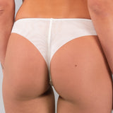 Brasiliana in Tulle Ricamato - MILK - 7957