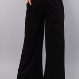 Pantalone largo con tasche - NERO - GS03