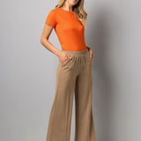 Pantalone largo con tasche - SABBIA - GS15