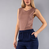 Pantalone largo con tasche - BLU - GS16