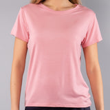 Maglia girocollo manica corta - LIGHT PINK - MD09
