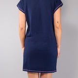 Maxi Maglia in Cotone con Stampa Super Pop - BLU - AR41