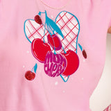 Pigiama in Cotone Girocollo Cherry Love - ROSA - CH12
