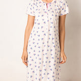 Camicia da Notte Serafino con Stampa Ciliegie - ROSA - CH26