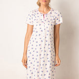 Camicia da Notte Serafino con Stampa Ciliegie - ROSA - CH26