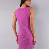 Camicia da Notte Spalla Larga 90 cm in Cotone - PINK - CI27