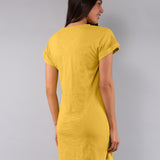 Camicia da Notte Scollo a V Manica Corta 90 cm in Cotone - OCRA - CI28