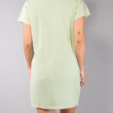 Maxi Maglia in Cotone con Maniche Kimono e Stampa Farfalle - SALVIA - DR41