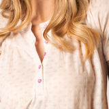 Camicia da Notte Serafino con Micro Cuori - MOSTO - LO26