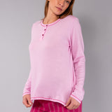 Pigiama Manica Lunga e Pantalone Lungo in Cotone 100% - CILIEGIA - ST15
