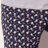 Pigiama girocollo manica corta pantalone lungo - BLU - WE16