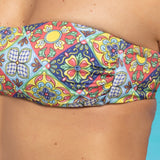 Bikini fascia e slip annodato - ROSSO - CG5562