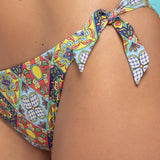 Bikini fascia e slip annodato - ROSSO - CG5562