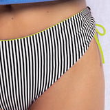 Bikini francese double e slip double arricciato - NERO - DV5369