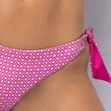 Bikini fascia e slip double annodato - FUXIA - ET5562