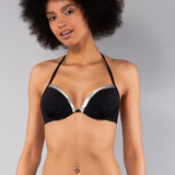 Reggiseno con coppe imbottite e ferretto - NERO - SC58