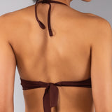 Reggiseno con coppe imbottite e ferretto - MOKA - SC58
