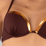 Reggiseno con coppe imbottite e ferretto - MOKA - SC58