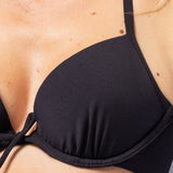 Reggiseno con coppe imbottite e ferretto - NERO - SP58